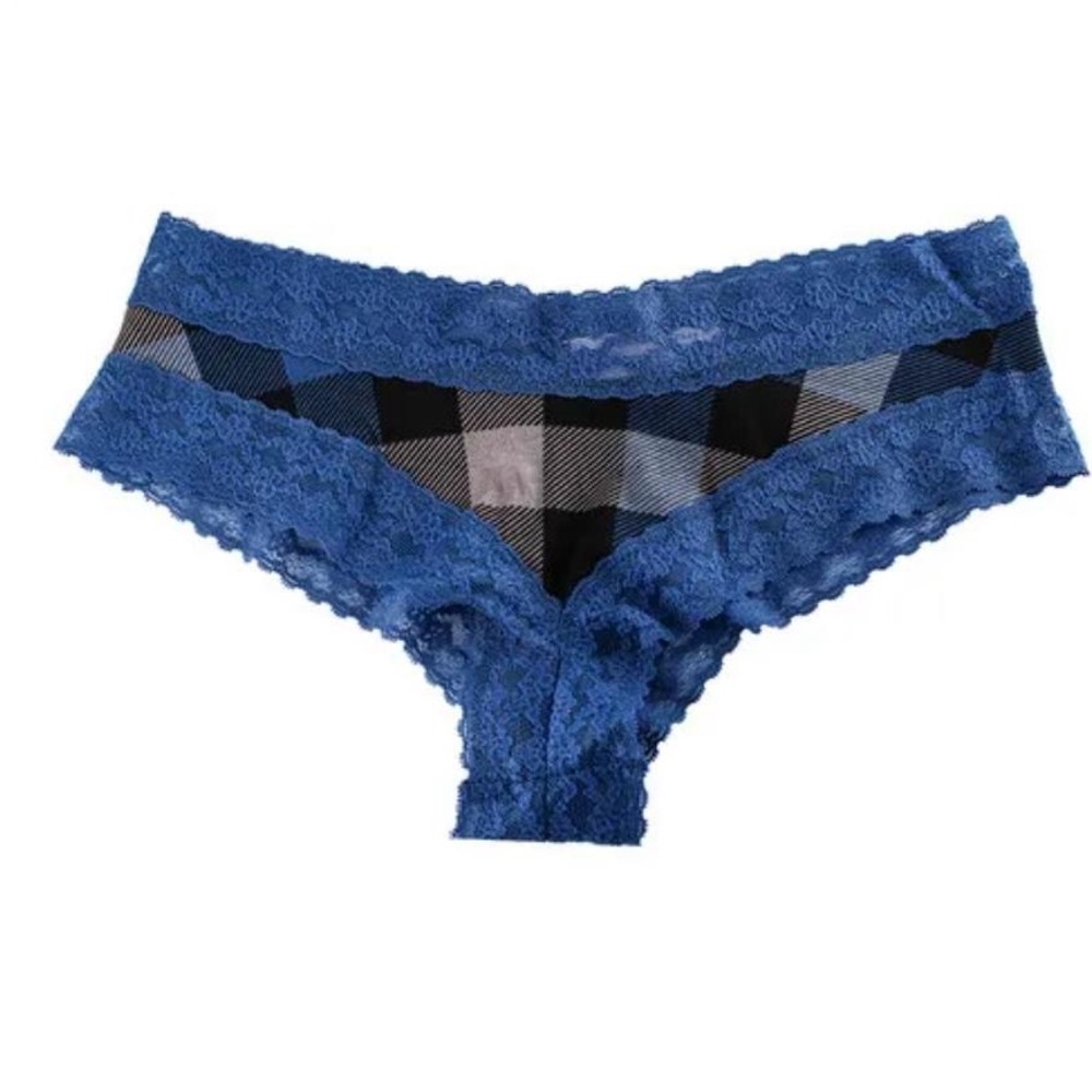 NWT Victoria’s Secret Cotton Lingerie Lace- Waist Cheeky Panty Size S/P